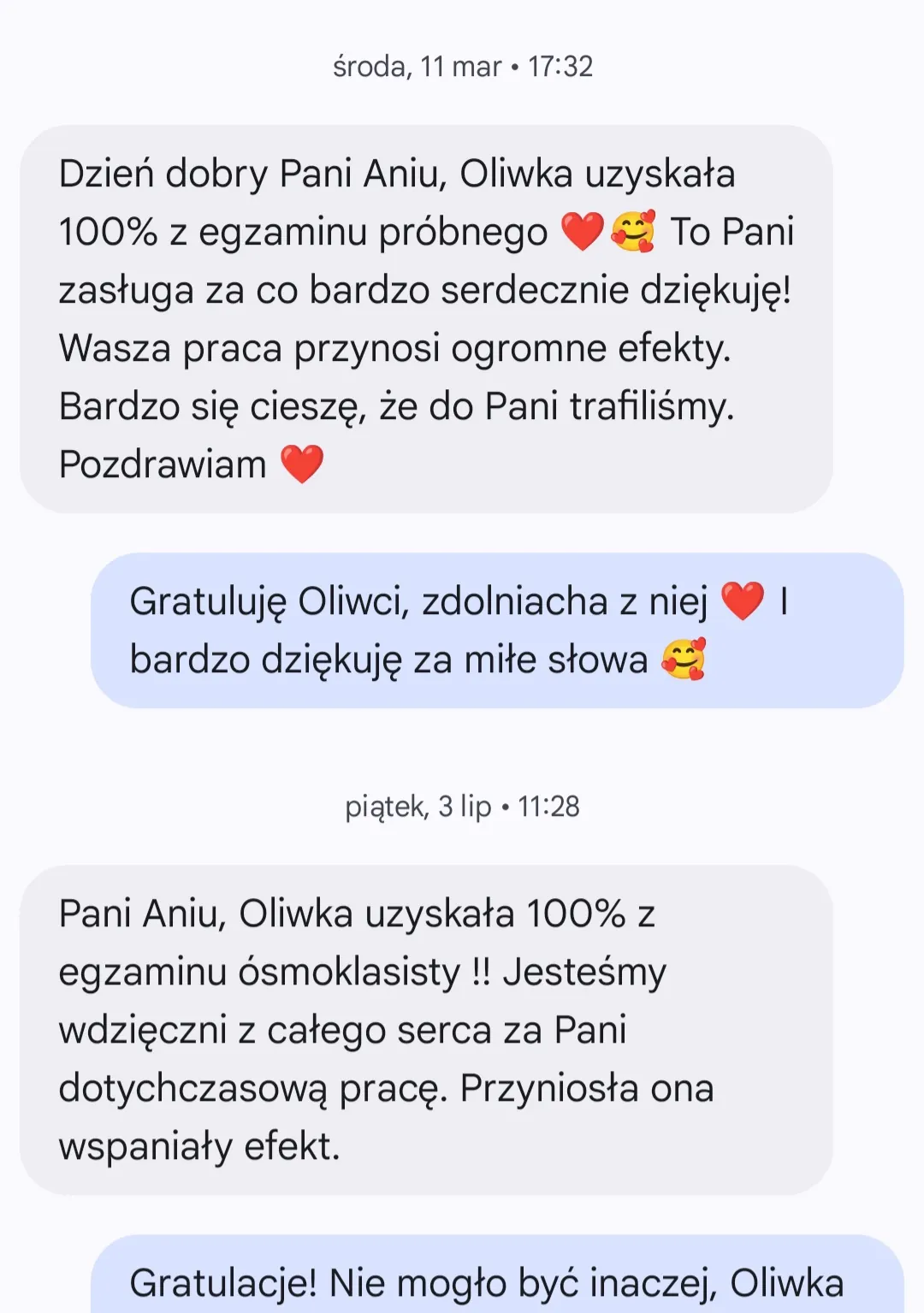 Opinia ucznia po egzaminie ósmoklasisty